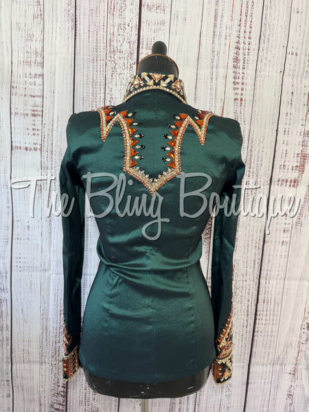 Forest Green, Copper, Black & Tan Day Shirt Set (Small)