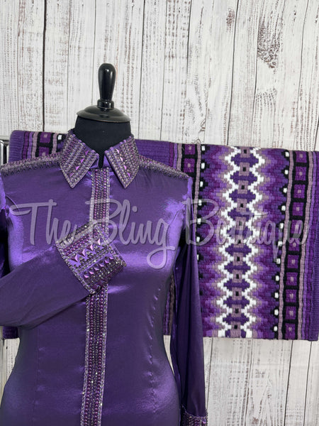 Shades Of Purple Day Shirt Set (XL)