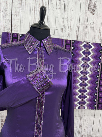 Shades Of Purple Day Shirt Set (XL)