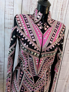 Black, Pink & Silver Showmanship Jacket (M)