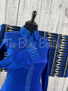 Royal Blue Day Shirt Set (XL)