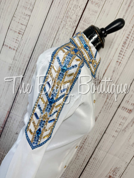 White, Blue & Tan Day Shirt Set (XS/S)
