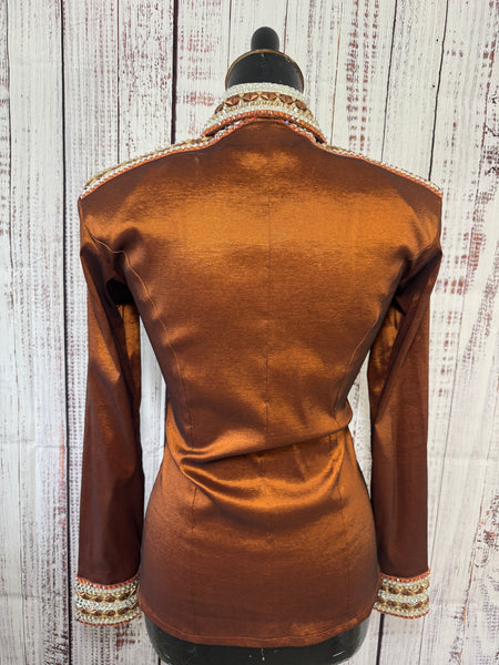 Rust, Tan & White Day Shirt (XS/S) - Used