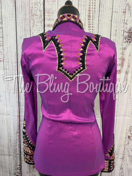 Berry, Copper, Black & Tan Day Shirt Set (Small)