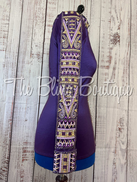 Purple, Tan & Lilac Day Shirt Set (Medium)