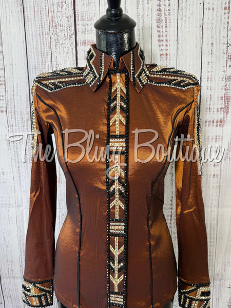 Rust, Tan & Black Day Shirt Set (XS/S)