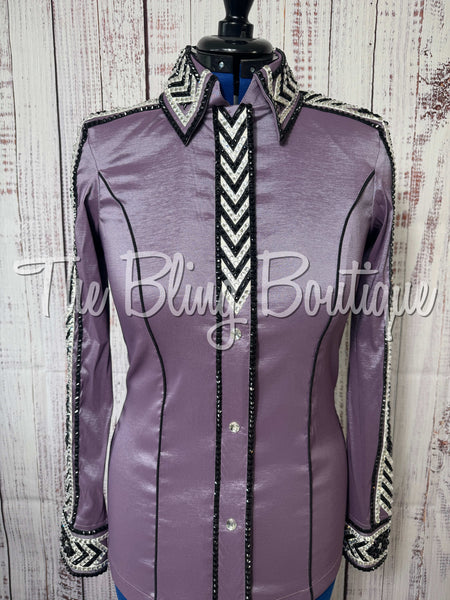 Orchid, Black & White Day Shirt Set (Medium)