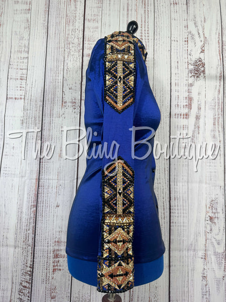 Dark Blue, Rust, Tan & Black Day Shirt Set (Medium)