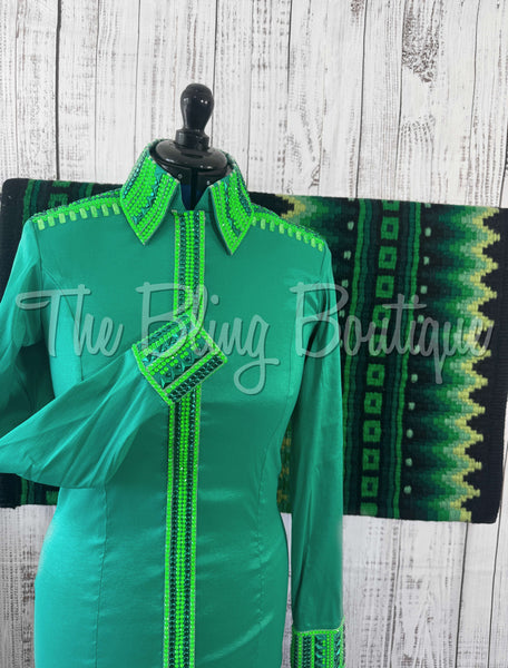 Shades Of Green Day Shirt Set (M)