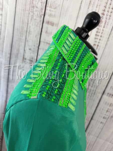 Shades Of Green Day Shirt Set (M)