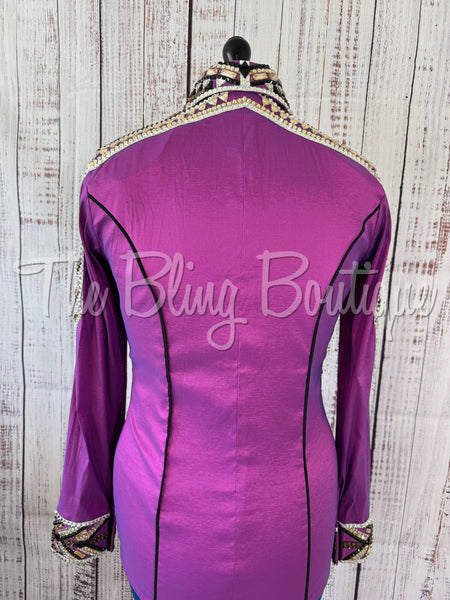 Berry, Tan, Brown & Black Day Shirt Set (M)