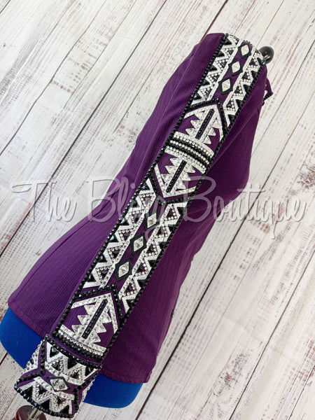 Plum, Silver & Black Day Shirt Set (M)