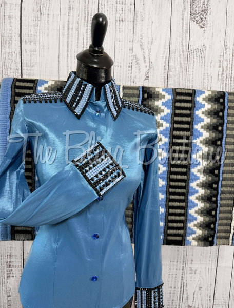 Periwinkle & Black Day Shirt Set (XS/S)