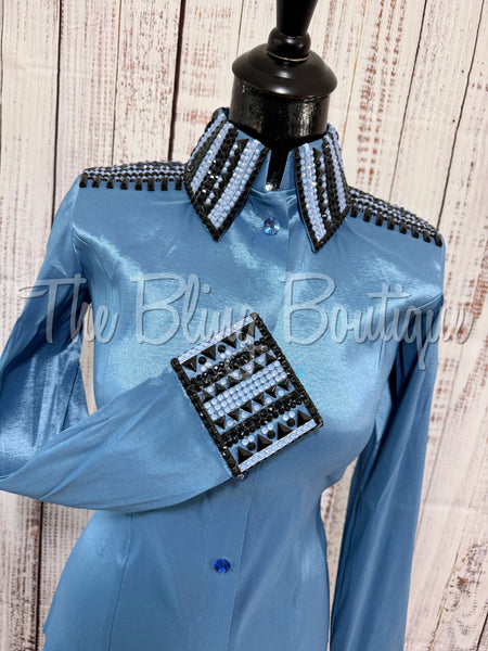 Periwinkle & Black Day Shirt Set (XS/S)