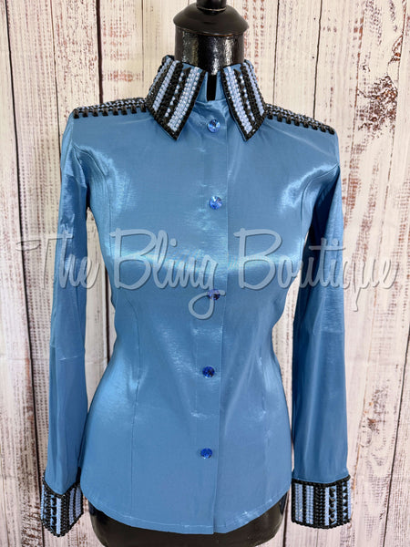 Periwinkle & Black Day Shirt Set (XS/S)