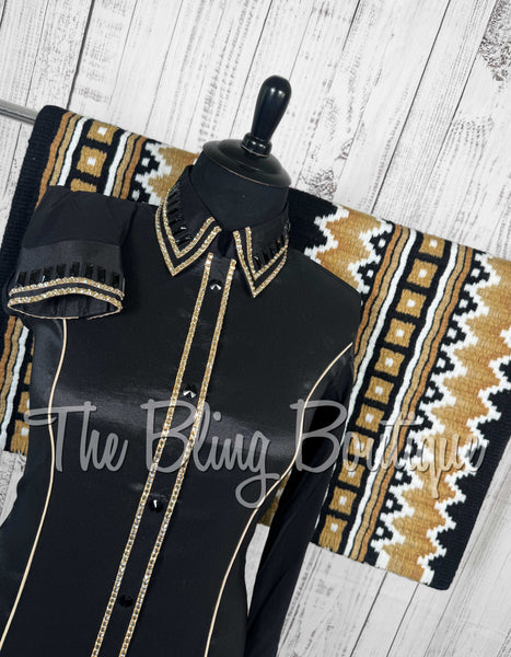 Black & Tan Simple Day Shirt Set (XL)