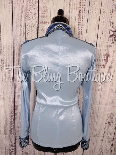 Ice Blue, Dark Blue & Grey Day Shirt Set (Small)