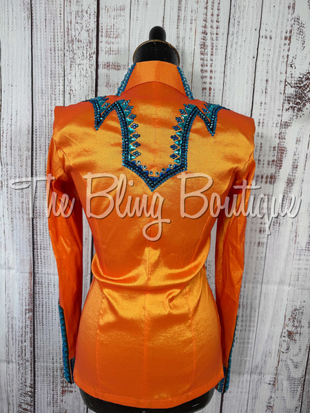 Orange, Turquoise & Black Day Shirt Set (Small)
