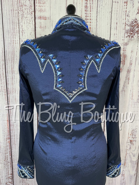 Navy Blue & Grey Day Shirt Set (Medium)
