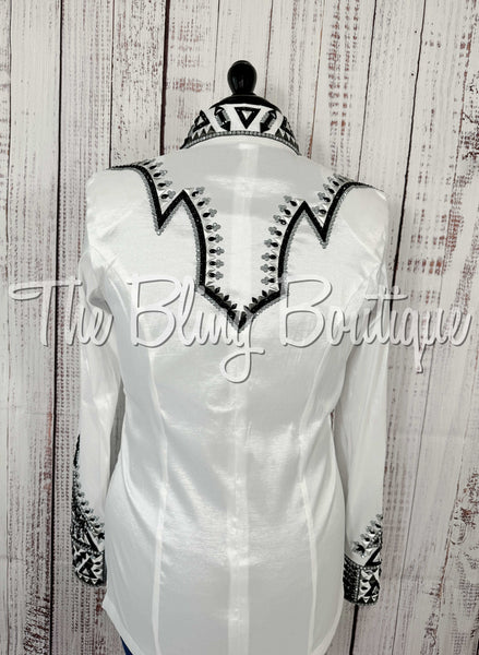 White, Black & Grey Day Shirt Set (Large)