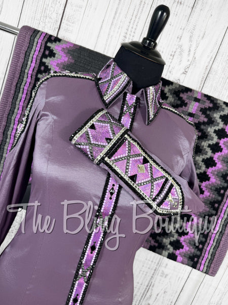 Orchid, Grey, Berry & Lilac Day Shirt Set (XL)