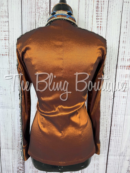 Rust, Periwinkle, Tan & Black Day Shirt Set (XS/S)