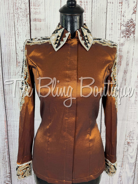 RE-ORDER Rust, White, Tan & Black Day Shirt Set (Choose Your Size)