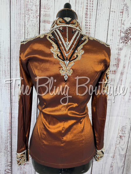 RE-ORDER Rust, White, Tan & Black Day Shirt Set (Choose Your Size)