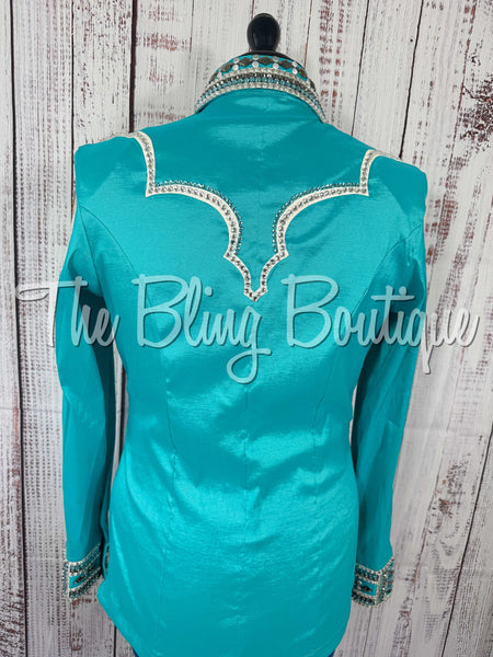Teal, Gunmetal & White Day Shirt Set (Large)