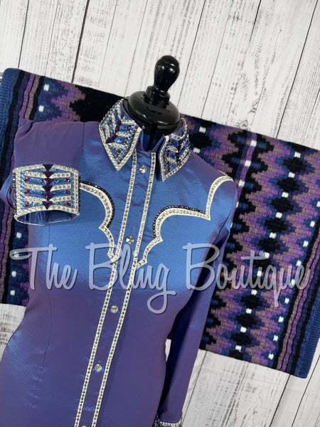 Blue & Purple Day Shirt Set (Medium)