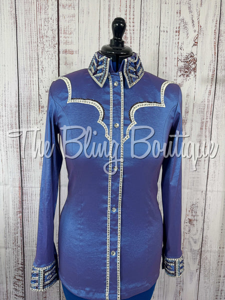 Blue & Purple Day Shirt Set (Medium)