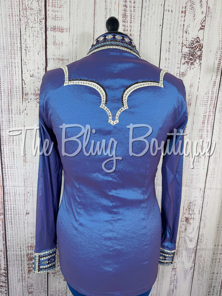 Blue & Purple Day Shirt Set (Medium)