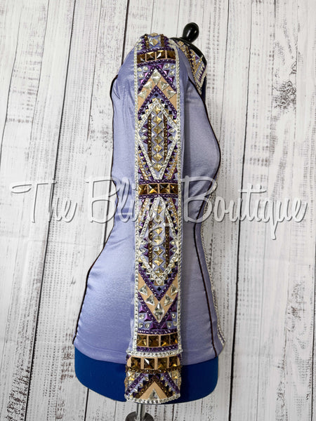 Lavender, Chocolate, Tan & Purple Black Day Shirt Set (Medium)