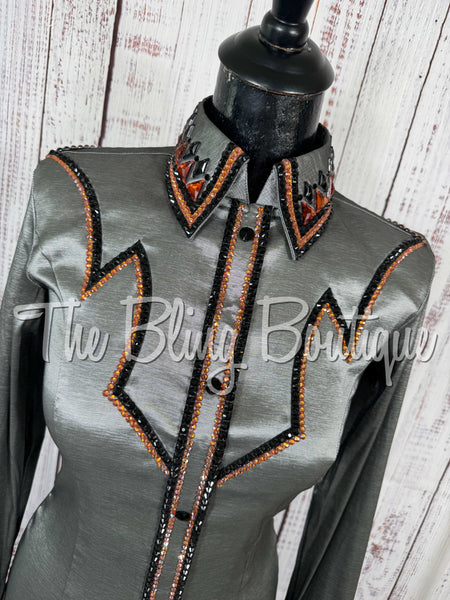 Pewter, Copper & Black Day Shirt Set (Small)