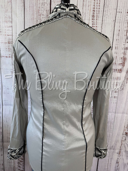 RE-ORDER Light Grey & Black Day Shirt Set (Choose Your Size)