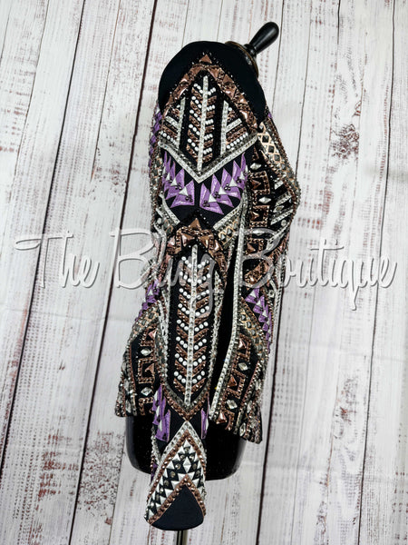 RE-ORDER Black, Purple, Rose Gold & Bronze Showmanship Jacket (Choose Your Size)