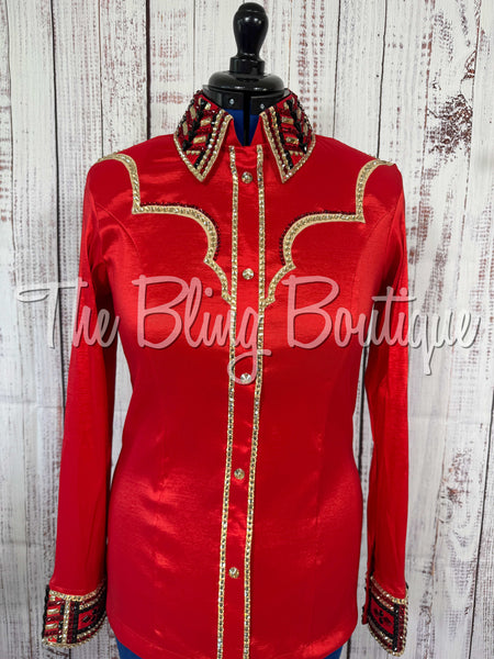 Red, Tan & Black Day Shirt Set (Large)