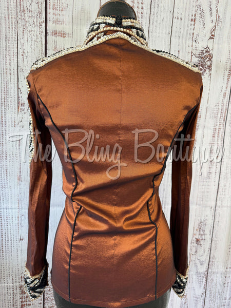 Rust, Black, White & Tan Day Shirt Set (XS/S)