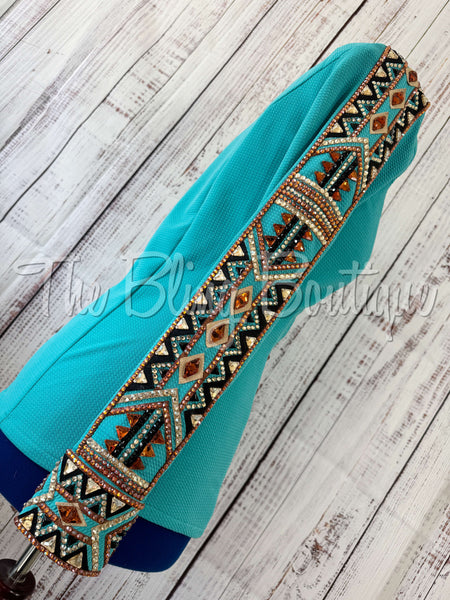 Teal, Rust, Tan & Black Day Shirt Set (L)