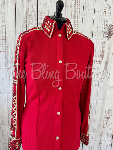 Red & Tan Day Shirt Set (L)