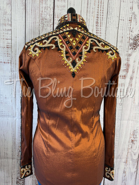 RE-ORDER Rust, Tan & Black Day Shirt Set (Choose Your Size)