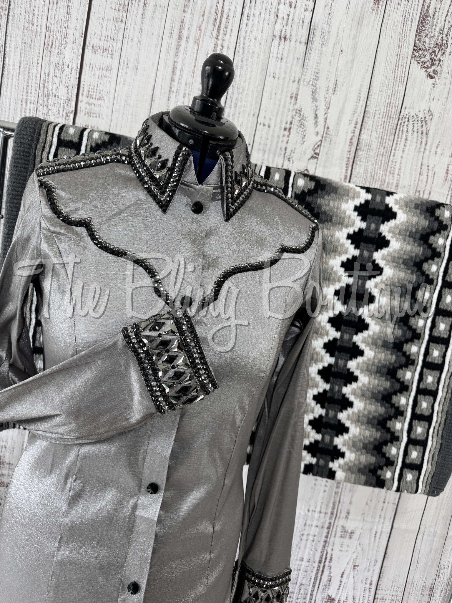 Grey, Gunmetal & Black Day Shirt Set (L)