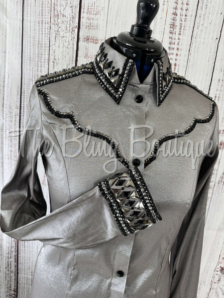 Grey, Gunmetal & Black Day Shirt Set (L)