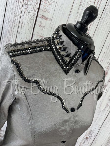 Grey, Gunmetal & Black Day Shirt Set (L)
