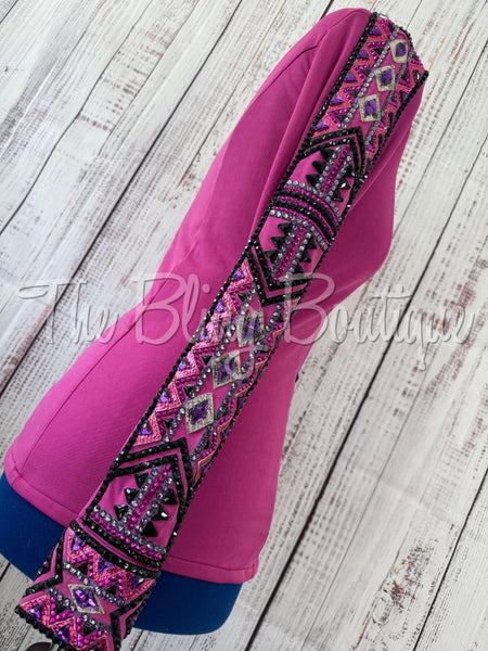 Fuchsia & Purple Day Shirt Set (M)