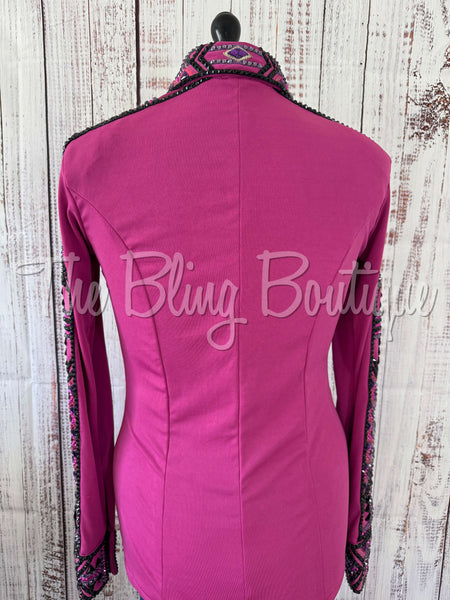 Fuchsia & Purple Day Shirt Set (M)