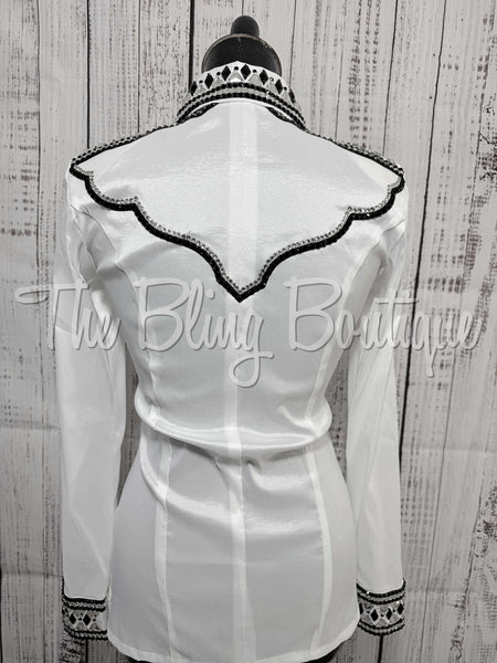 White & Black Day Shirt Set (S)