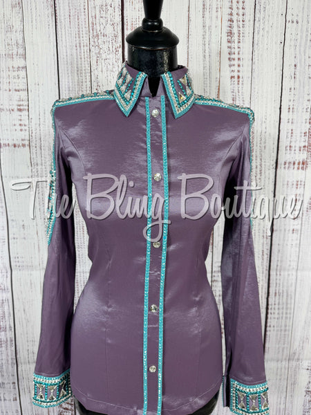 Orchid & Turquoise Day Shirt Set (Small)