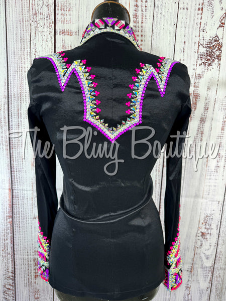 Black, Hot Pink, Bright Purple & AB Day Shirt Set (Small)
