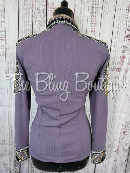Light Purple, Tan, White & Black Day Shirt Set (XS/S)